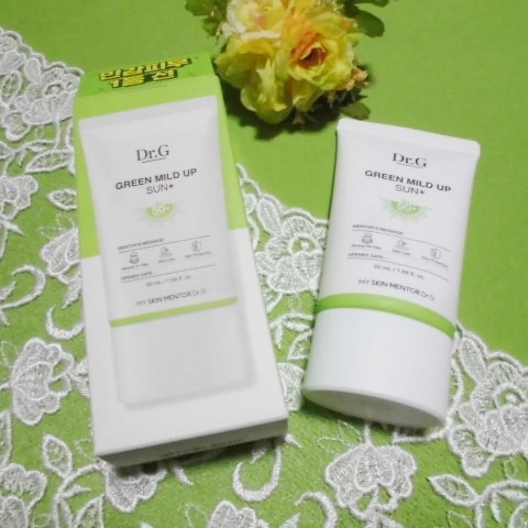 グリーンマイルドアップサンプラス/Dr.G/日焼け止めクリームを使ったクチコミ（2枚目）