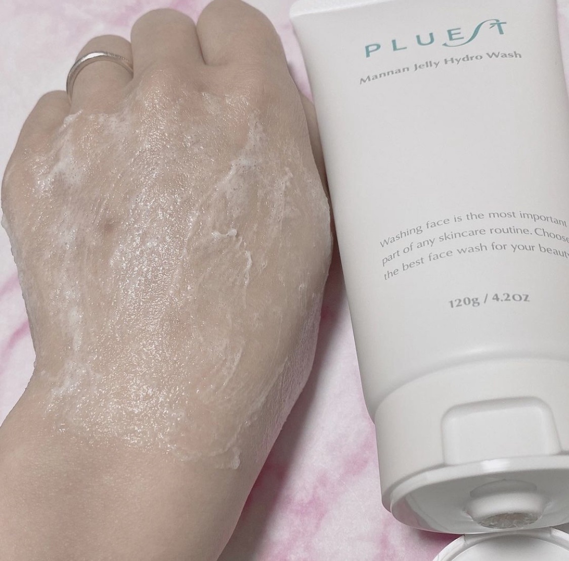 マンナンジェリーハイドロウォッシュ/PLUEST/洗顔料を使ったクチコミ（3枚目）