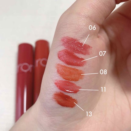 ジューシーラスティングティント/rom&nd/リップティントを使ったクチコミ(2枚目)