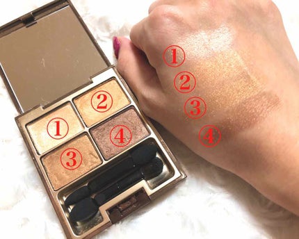 スキンモデリングアイズ/LUNASOL/アイシャドウパレットを使ったクチコミ(2枚目)