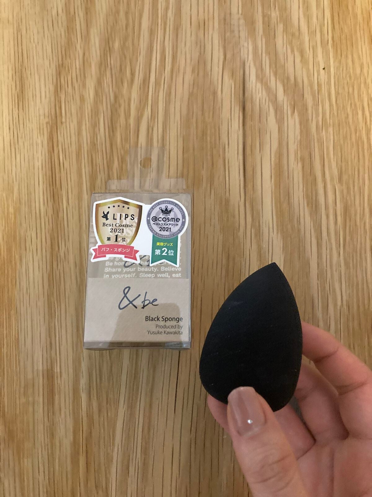 &be ブラックスポンジ/&be/パフ・スポンジを使ったクチコミ(1枚目)