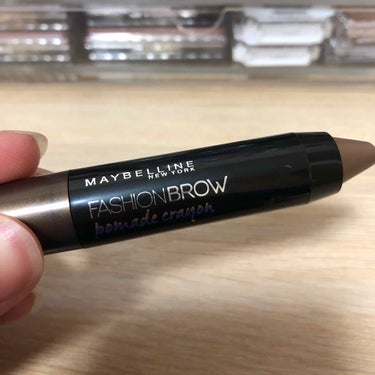 ファッションブロウ ポマードクレヨン/MAYBELLINE NEW YORK/その他アイブロウを使ったクチコミ（2枚目）