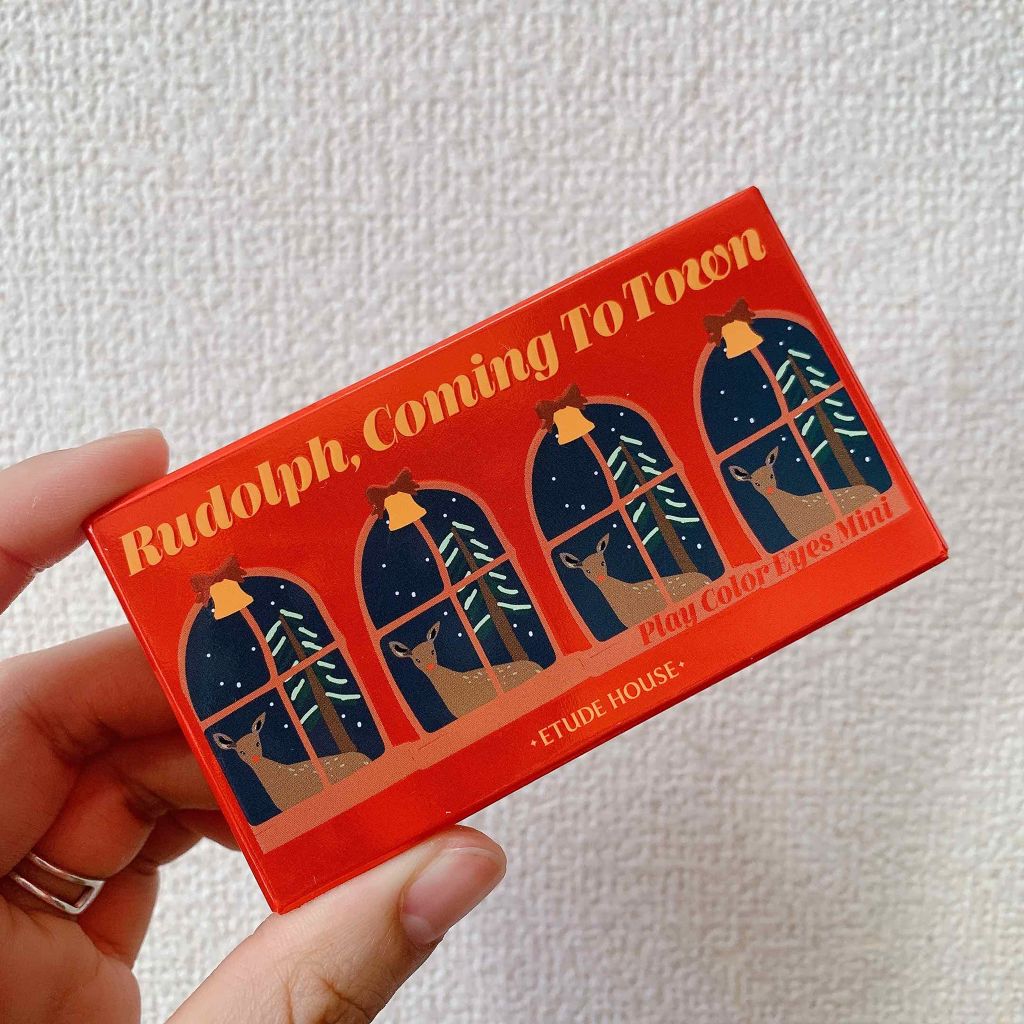 ルドルフ プレイカラー アイシャドウミニ トナカイ/ETUDE/アイシャドウパレットを使ったクチコミ(1枚目)