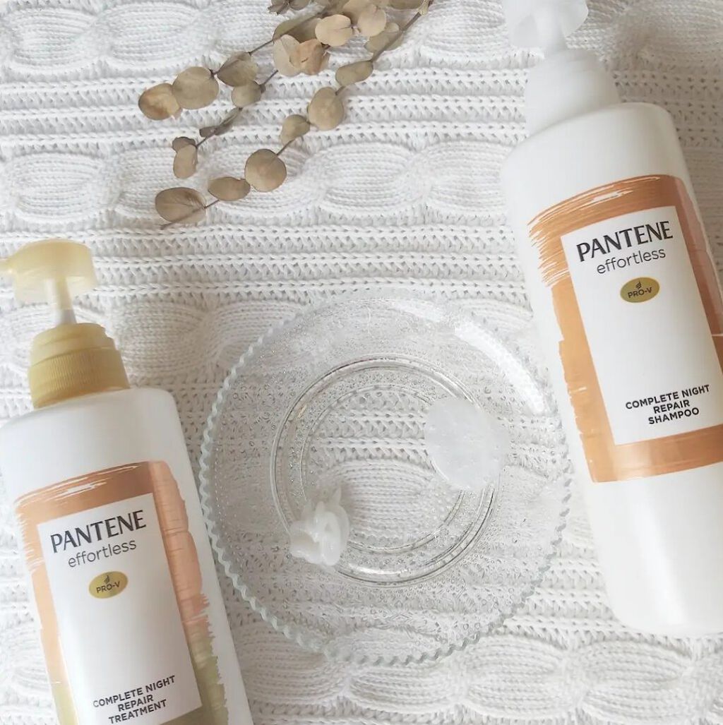 パンテーン エフォートレス コンプリートナイト リペアー シャンプー／トリートメント/パンテーン/市販シャンプーを使ったクチコミ（3枚目）