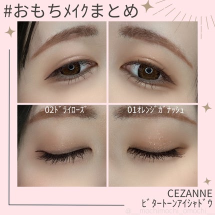 ビタートーンアイシャドウ/CEZANNE/パウダーアイシャドウを使ったクチコミ(4枚目)