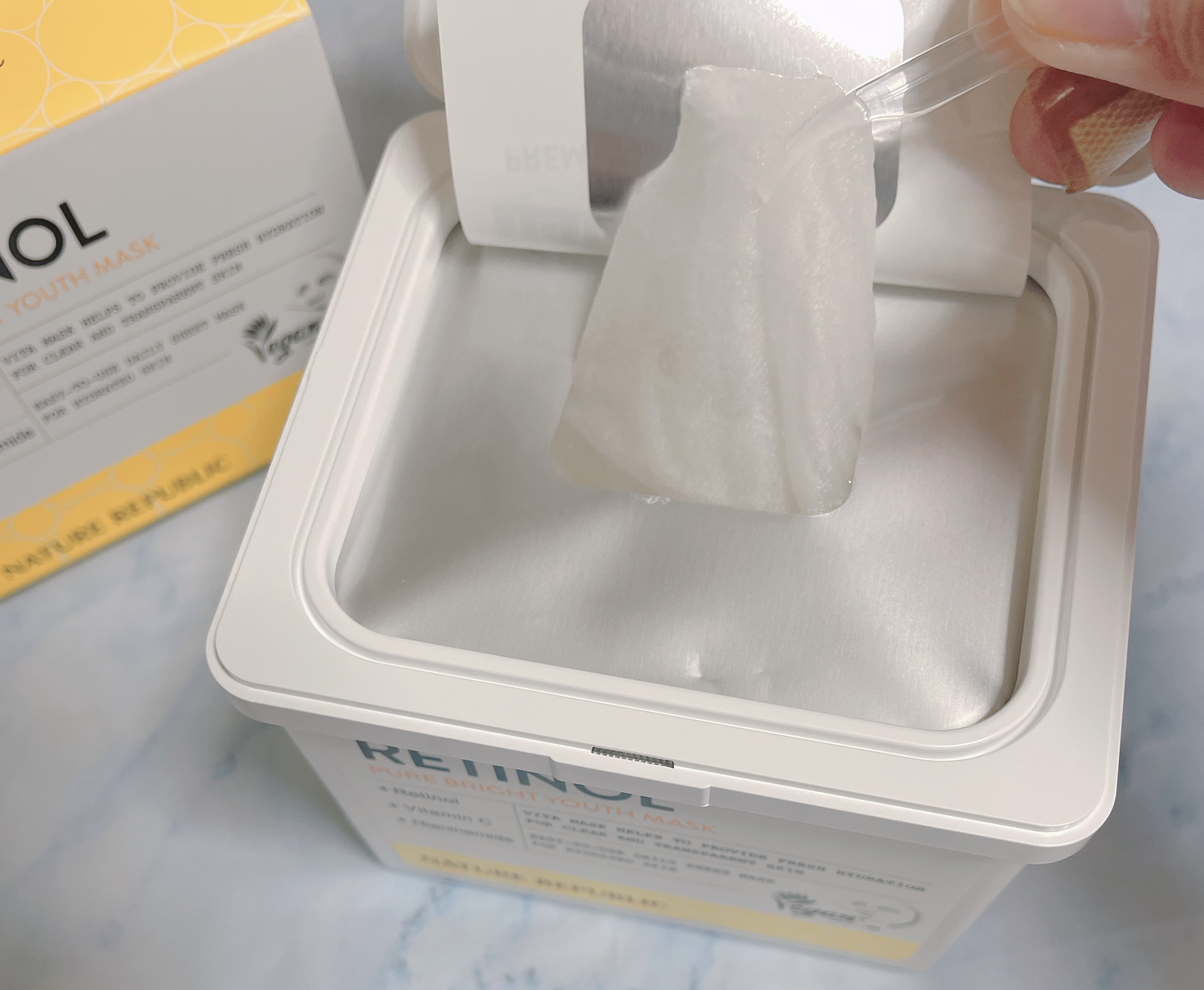 キューブマスク レチノール/ネイチャーリパブリック/シートマスク・パックを使ったクチコミ（3枚目）