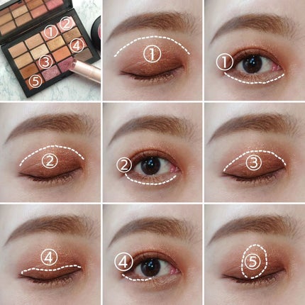 サマーアンレイテッド アイシャドーパレット/NARS/アイシャドウパレットを使ったクチコミ(4枚目)