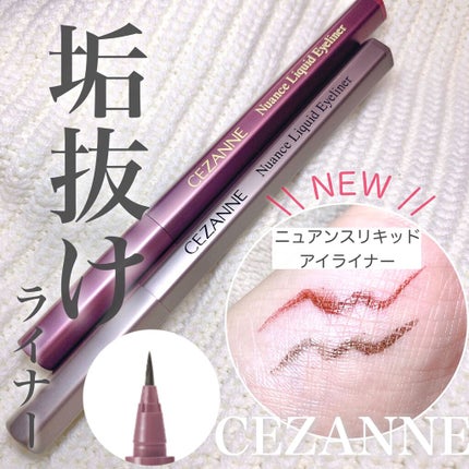 ニュアンスリキッドアイライナー/CEZANNE/リキッドアイライナーを使ったクチコミ(1枚目)