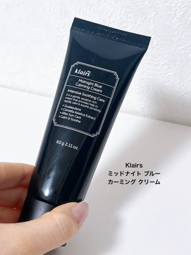 Klairs ミッドナイトブルーカーミングクリームのクチコミ「⭐️ Klairsミッドナイト ブルー カーミング クリーム

鎮静効果の高い青色のクリームで.....」（2枚目）