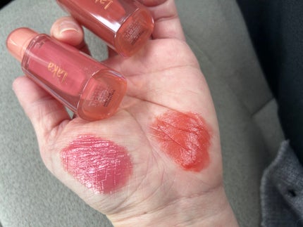 ジェリーイングヌードグロス 308 ローサリング/Laka/リップグロスを使ったクチコミ(2枚目)