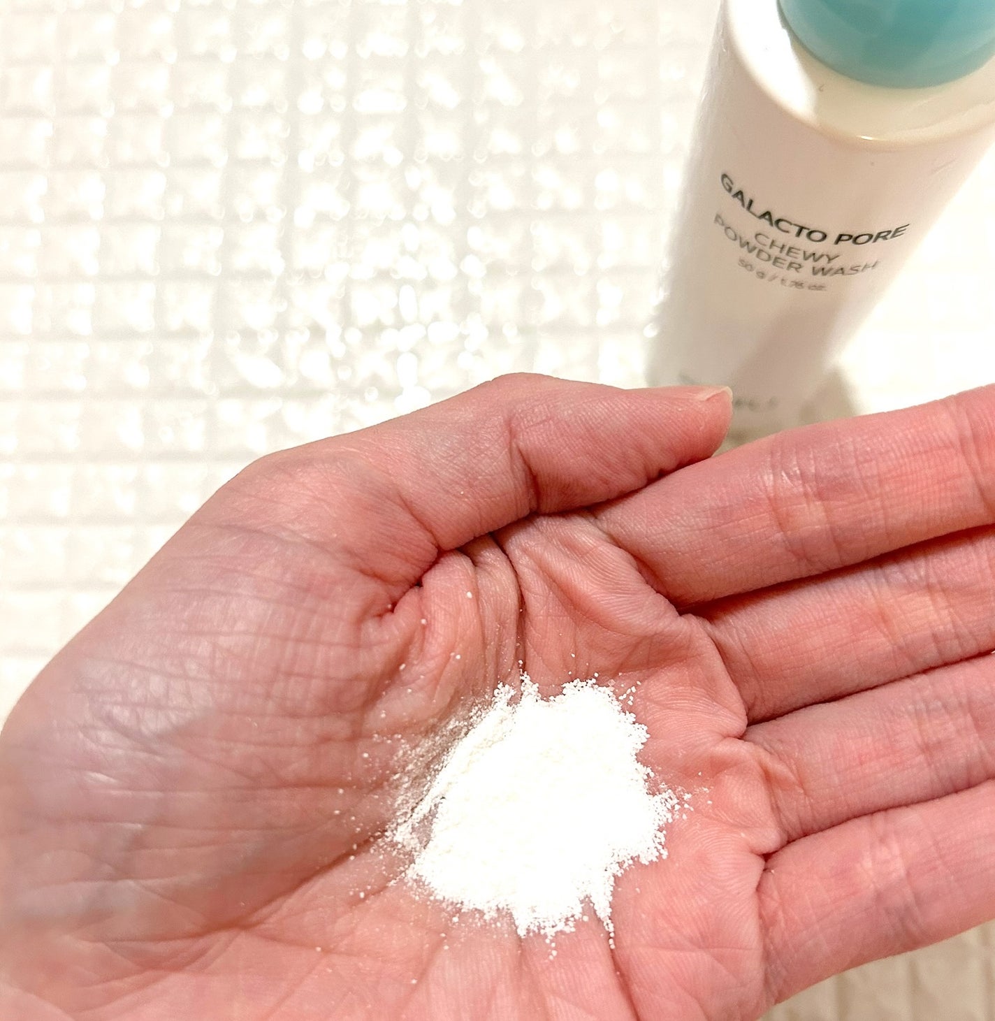サミュ ガラクトポア チューイー パウダーウォッシュ/SAM'U/洗顔パウダーを使ったクチコミ(2枚目)