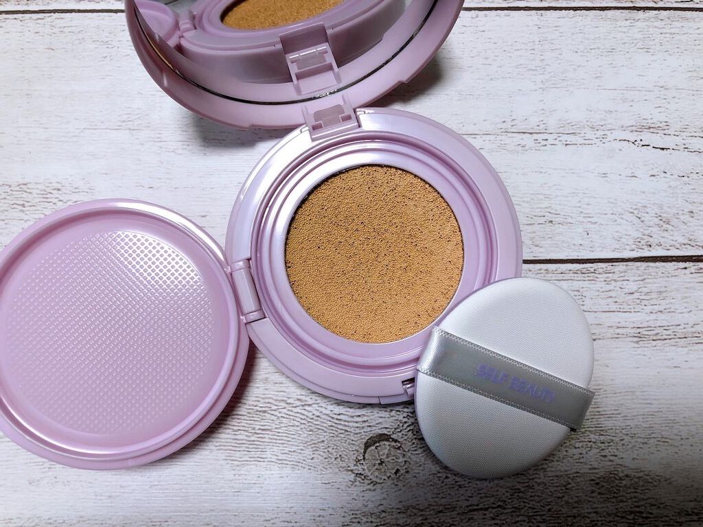 ユニコーン オーロラ光彩クッション/SELF BEAUTY/クッションファンデーションを使ったクチコミ（2枚目）