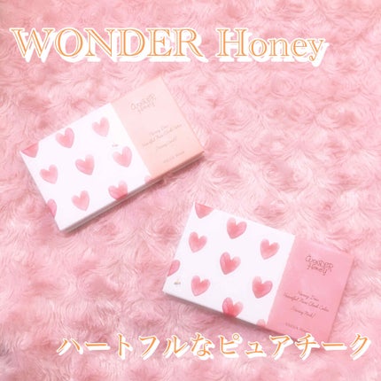 ワンダーハニー ハートフルなピュアチーク/VECUA Honey/パウダーチークを使ったクチコミ(1枚目)