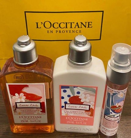 L'OCCITANE チェリーライチ ボディミルクのクチコミ「今年もL'OCCITANE限定ボディケア購入しました💕
チェリーライチの香り🍒✨✨
チェリ.....」(1枚目)