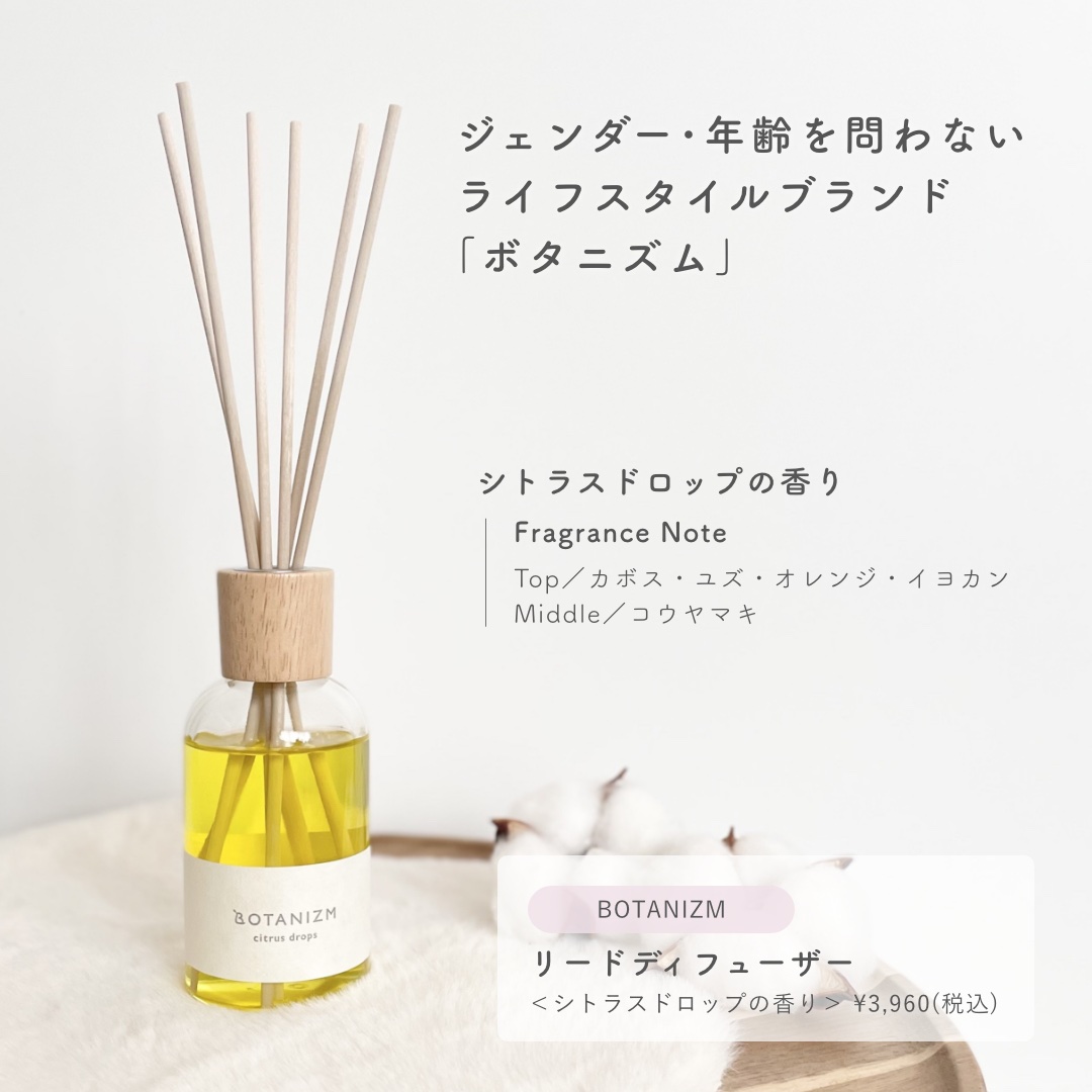 リードディフューザー シトラスドロップス/ボタニズム /香水(その他)を使ったクチコミ（2枚目）