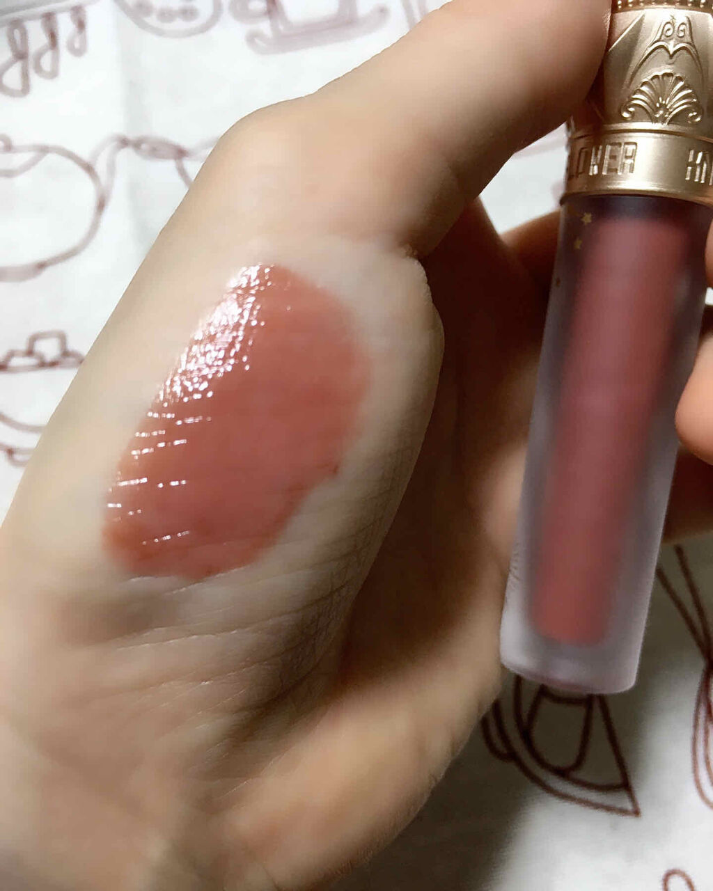 ユニコーンシリーズ マジックワンドルージュ ミルクティー(小奶罐）/FlowerKnows/口紅を使ったクチコミ（3枚目）