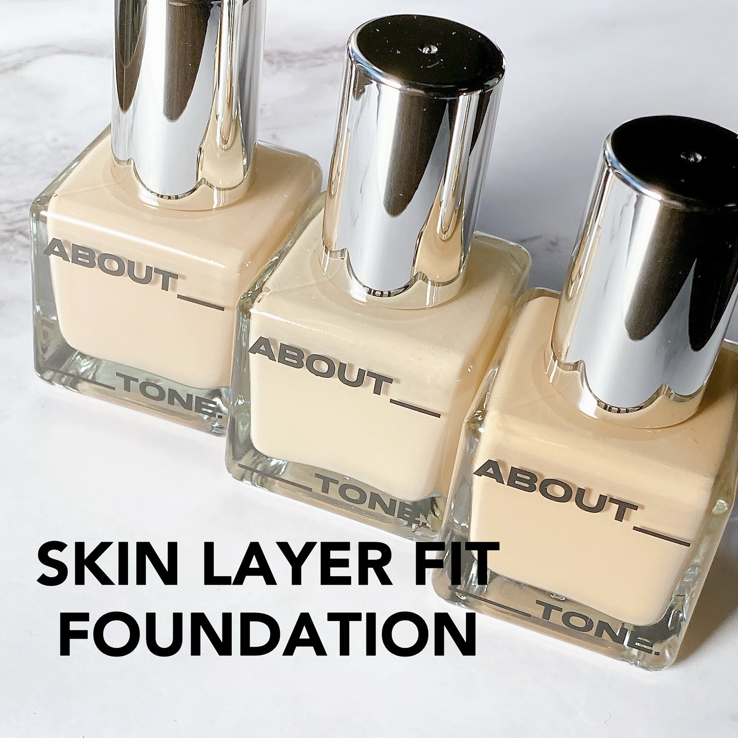 スキンレイヤーフィットファンデーション/ABOUT TONE/リキッドファンデーションを使ったクチコミ（2枚目）