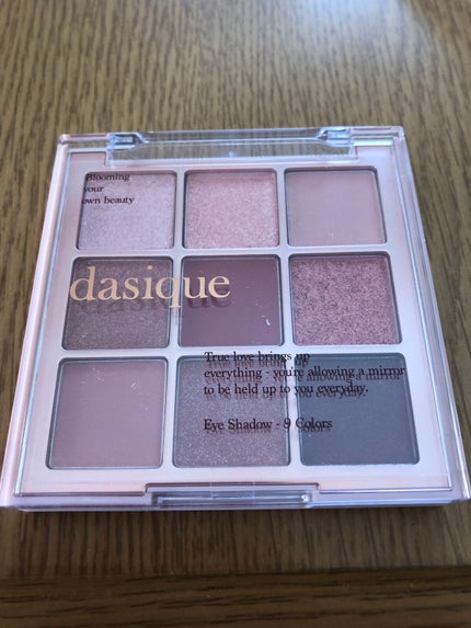 シャドウパレット/dasique/アイシャドウパレットを使ったクチコミ(1枚目)
