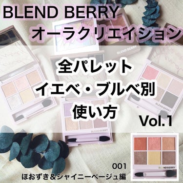 オーラクリエイション/BLEND BERRY/アイシャドウパレットを使ったクチコミ（1枚目）