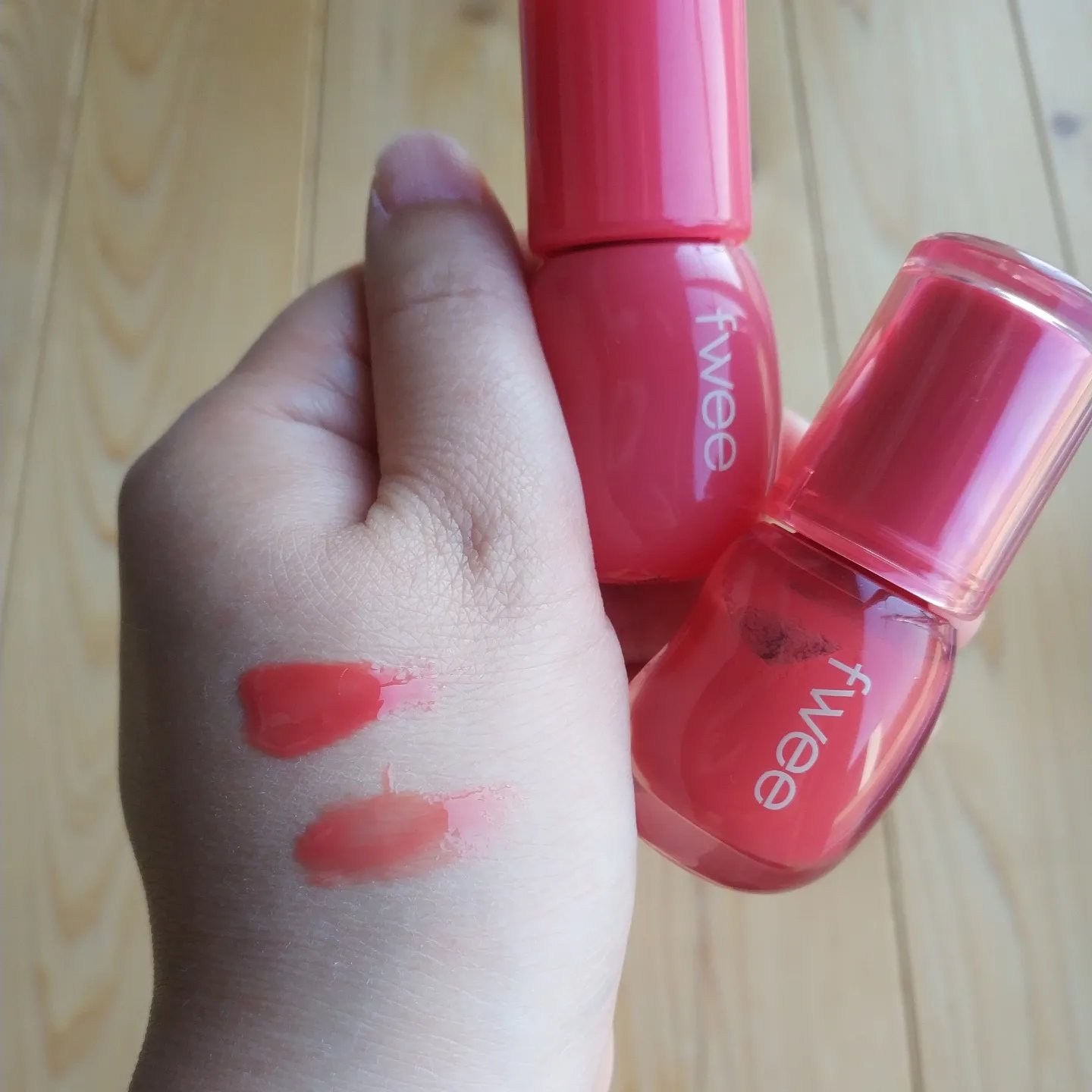 フィー 3Dボリューミンググロス/fwee/リップグロスを使ったクチコミ（2枚目）