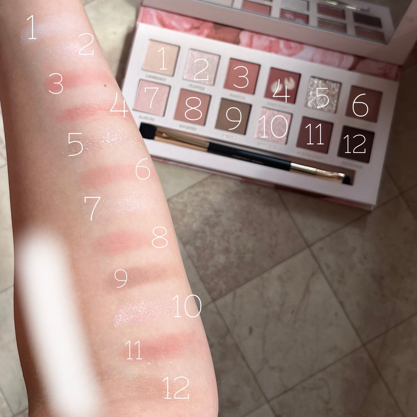 エクスプローラ12色 動物アイシャドウパレット/PERFECT DIARY/アイシャドウパレットを使ったクチコミ(3枚目)