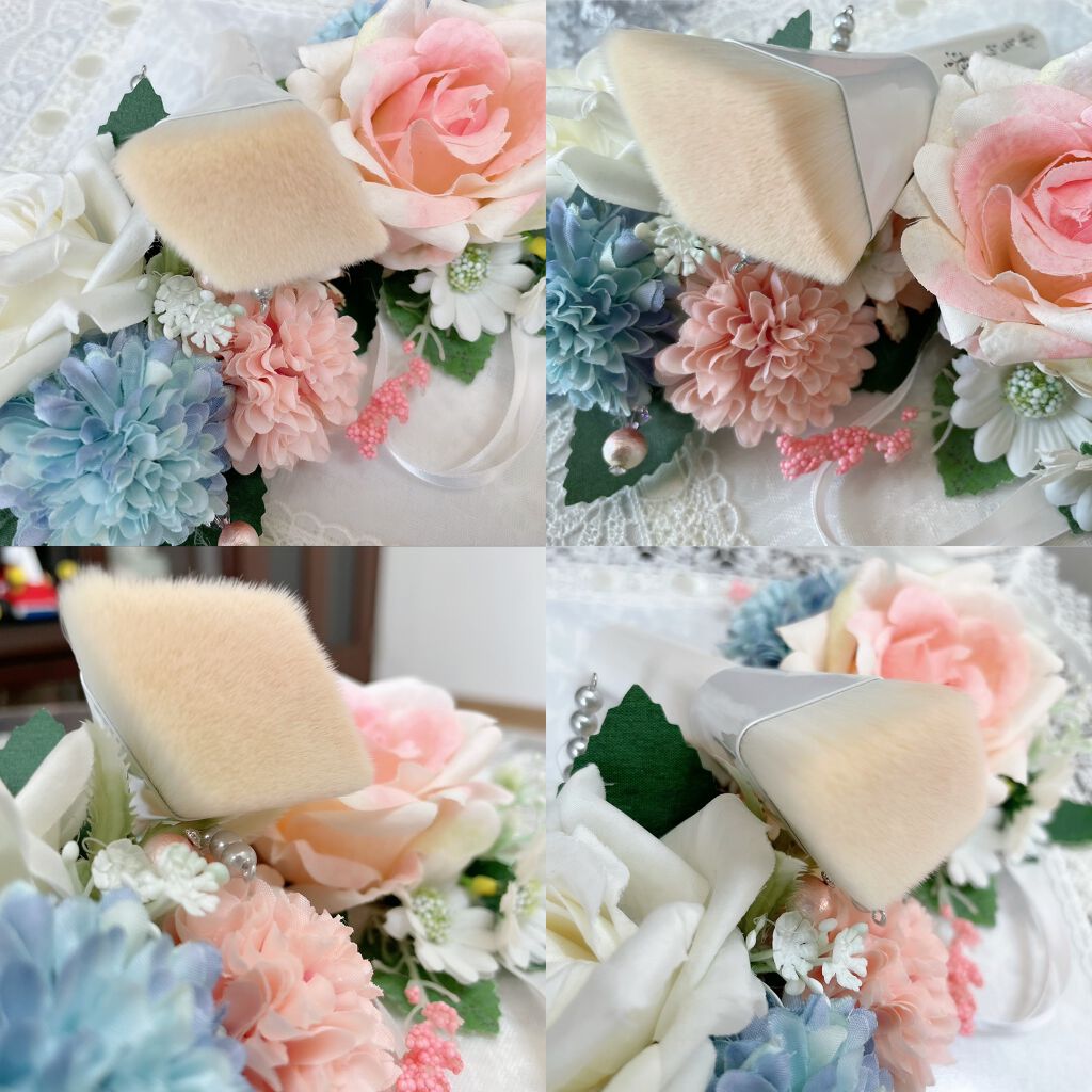 クリスタルポリッシュ ファンデーションブラシ/JILL STUART/メイクブラシを使ったクチコミ(2枚目)