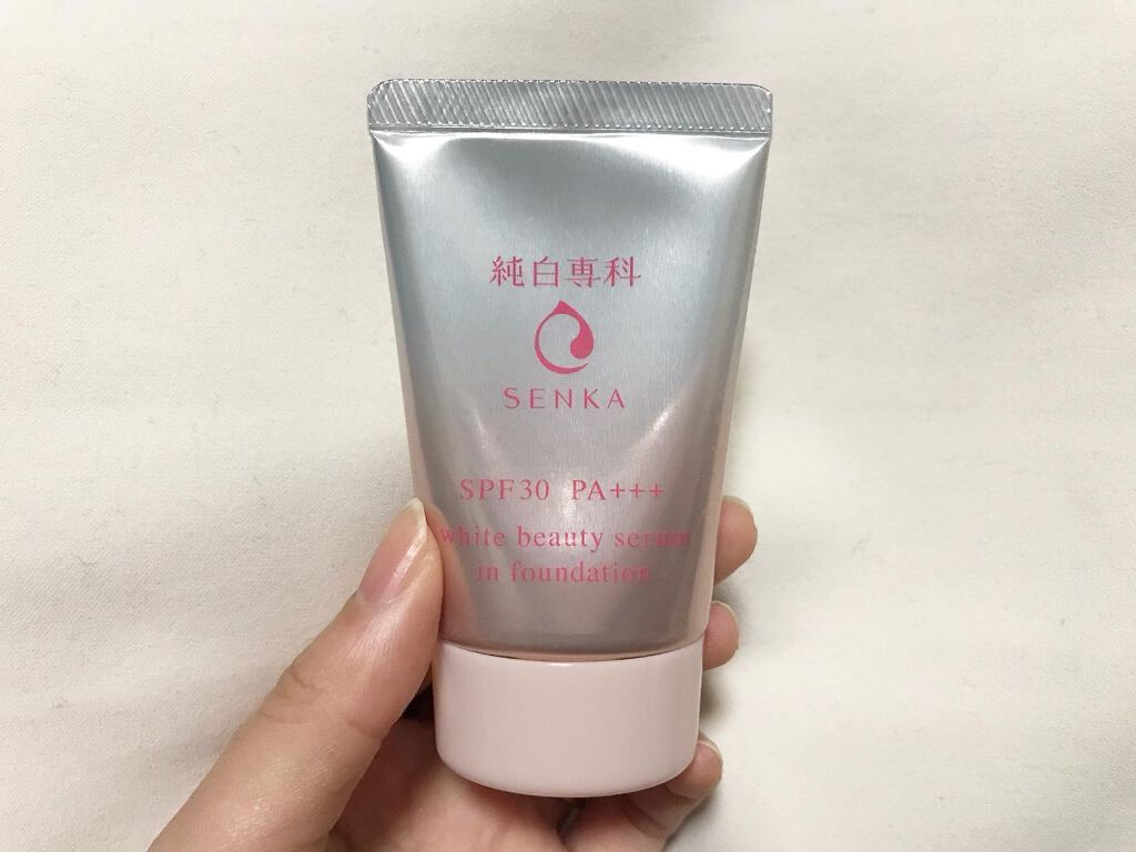 純白専科　すっぴん色づく美容液フォンデュ/SENKA（専科）/リキッドファンデーションを使ったクチコミ（2枚目）