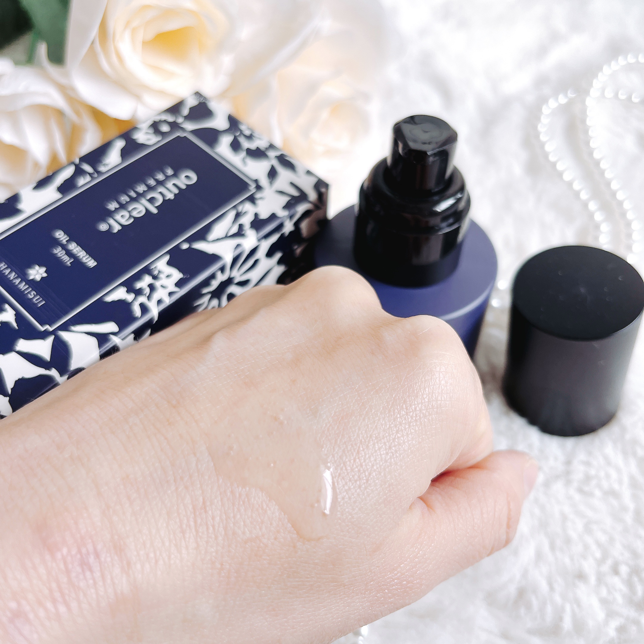 アウトクリアプレミアムオイルセラム/ハナミスイ/デリケートゾーンケアを使ったクチコミ（3枚目）