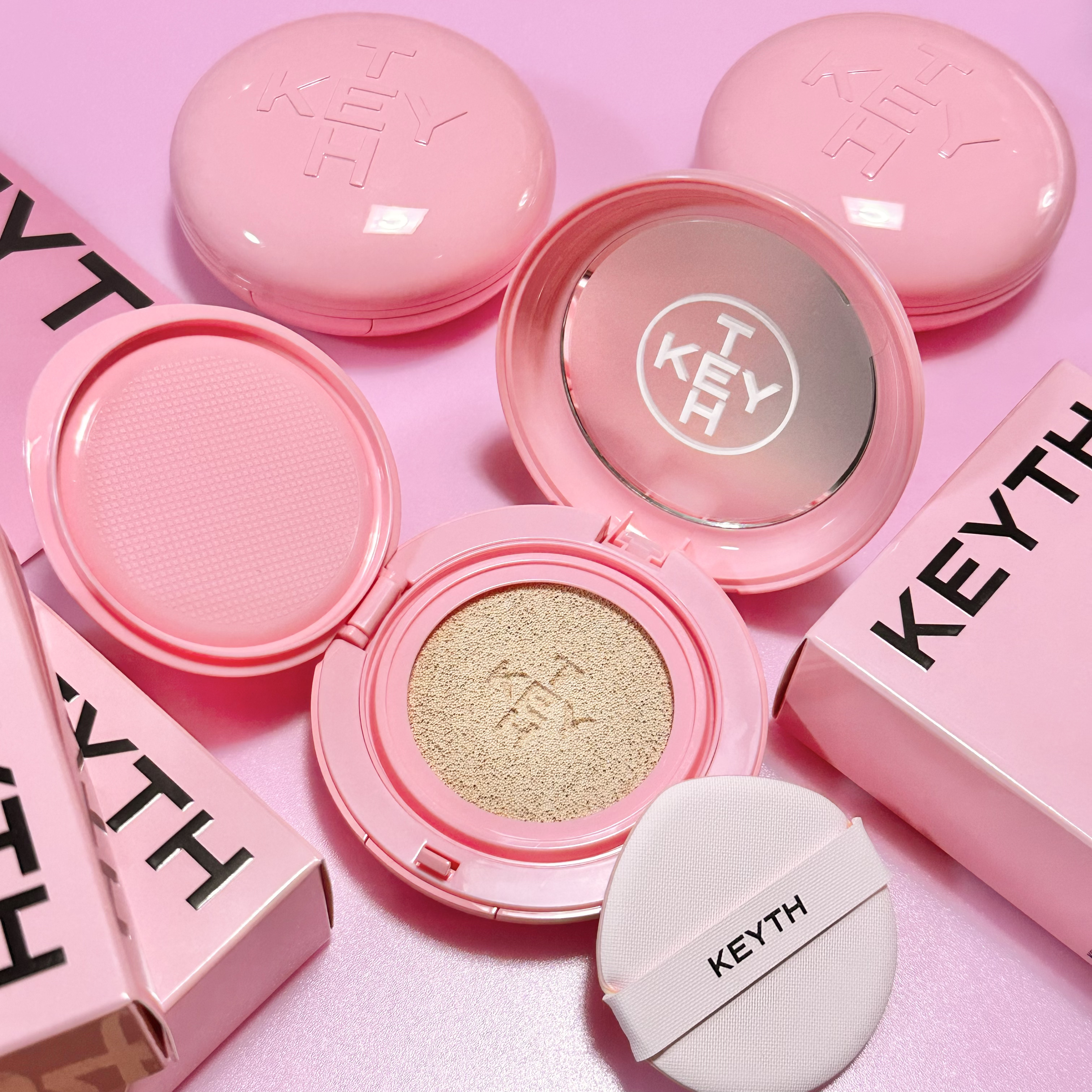 ピンクマグネットクッション/KEYTH/クッションファンデーションを使ったクチコミ（1枚目）