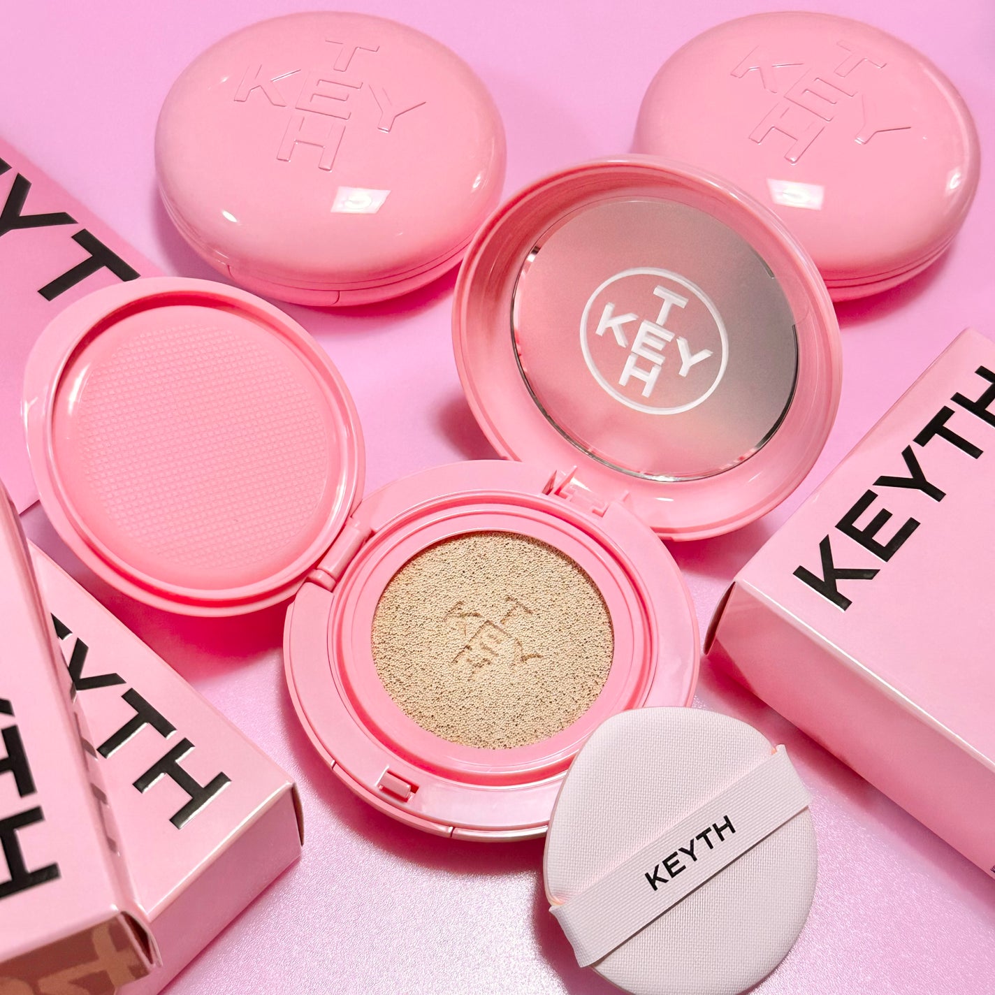 ピンクマグネットクッション/KEYTH/クッションファンデーションを使ったクチコミ(1枚目)