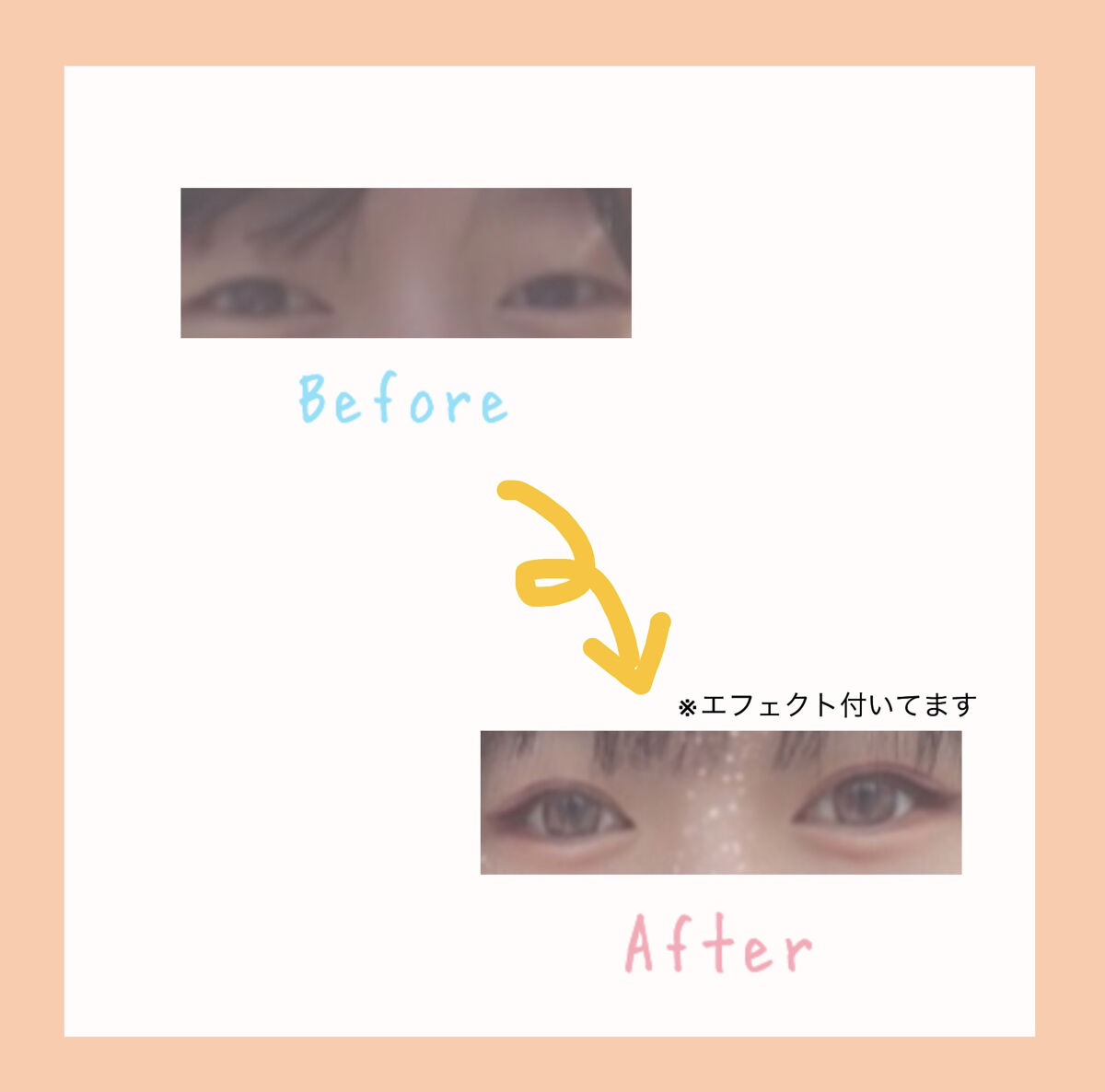 アイテープ片面(のびる)ピンクベージュ スリム80枚/セリア/二重まぶた用アイテムを使ったクチコミ（2枚目）