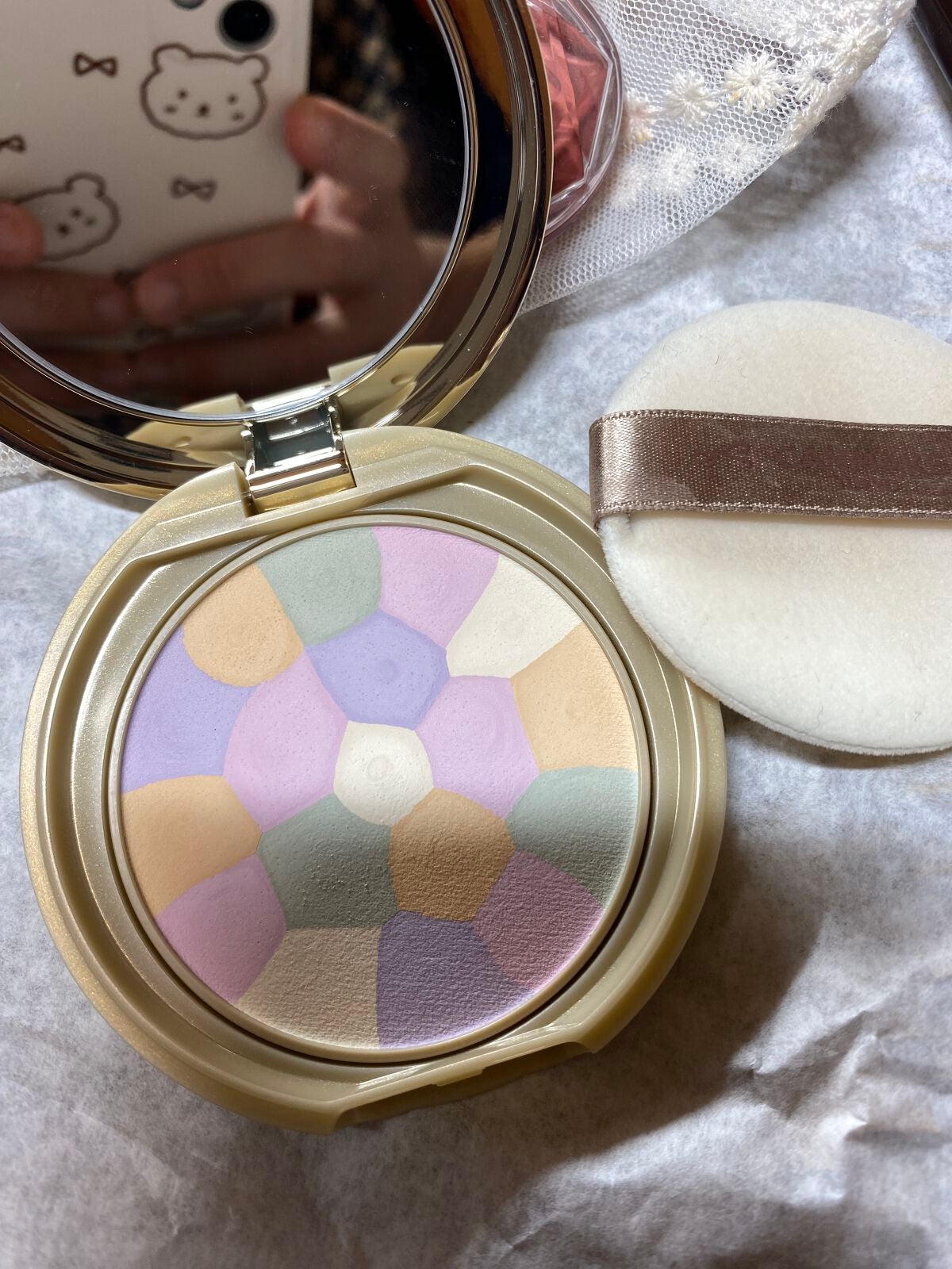 マシュマロフィニッシュパウダー ~Abloom~/キャンメイク/プレストパウダーを使ったクチコミ(1枚目)