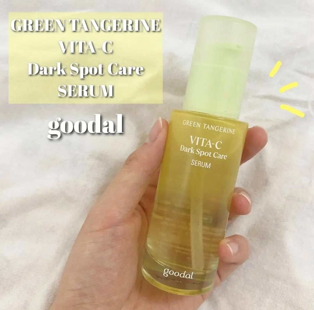 グリーンタンジェリン ビタC ダークスポットケアセラム/goodal/美容液を使ったクチコミ(1枚目)