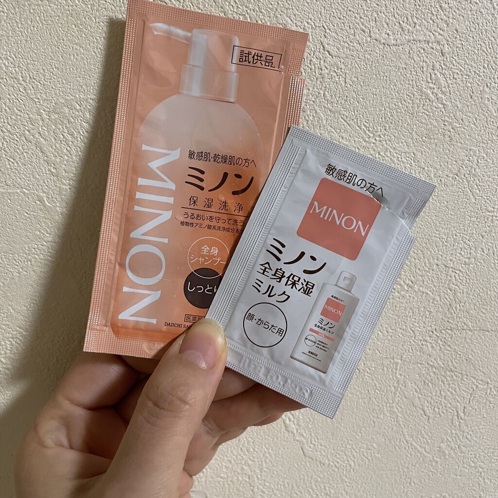 ミノン全身シャンプー(しっとりタイプ)/ミノン/ボディソープを使ったクチコミ（1枚目）