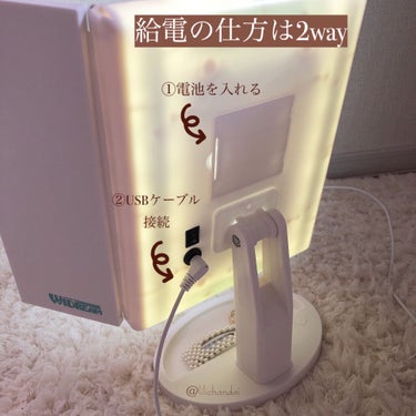 LED付コンパクト三面鏡/DAISO/その他化粧小物を使ったクチコミ（5枚目）