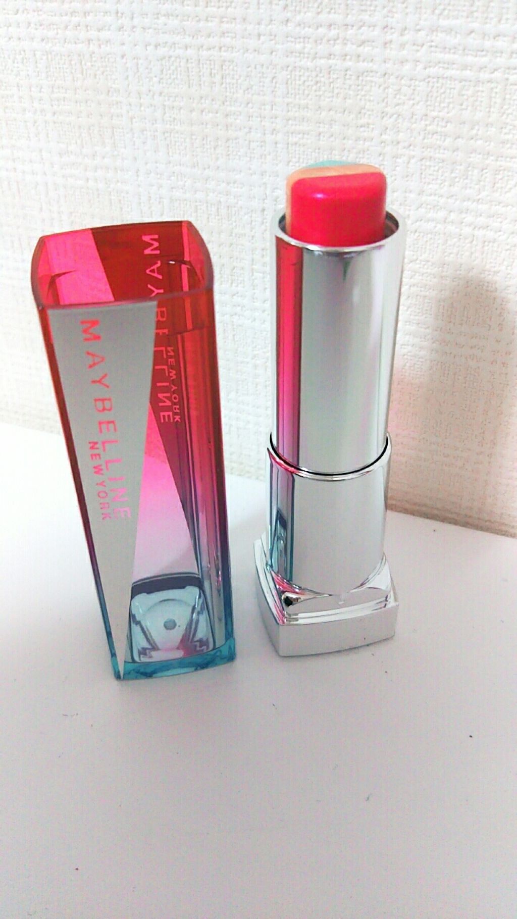 リップ フラッシュ ビッテン ストロボ PK02 フラミンゴレディ/MAYBELLINE NEW YORK/口紅を使ったクチコミ（1枚目）