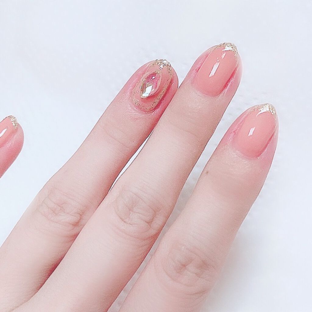 シュガードール オールインワンネイルR 03 アプリコットベージュ/シュガードール/オールインワンネイルを使ったクチコミ（3枚目）