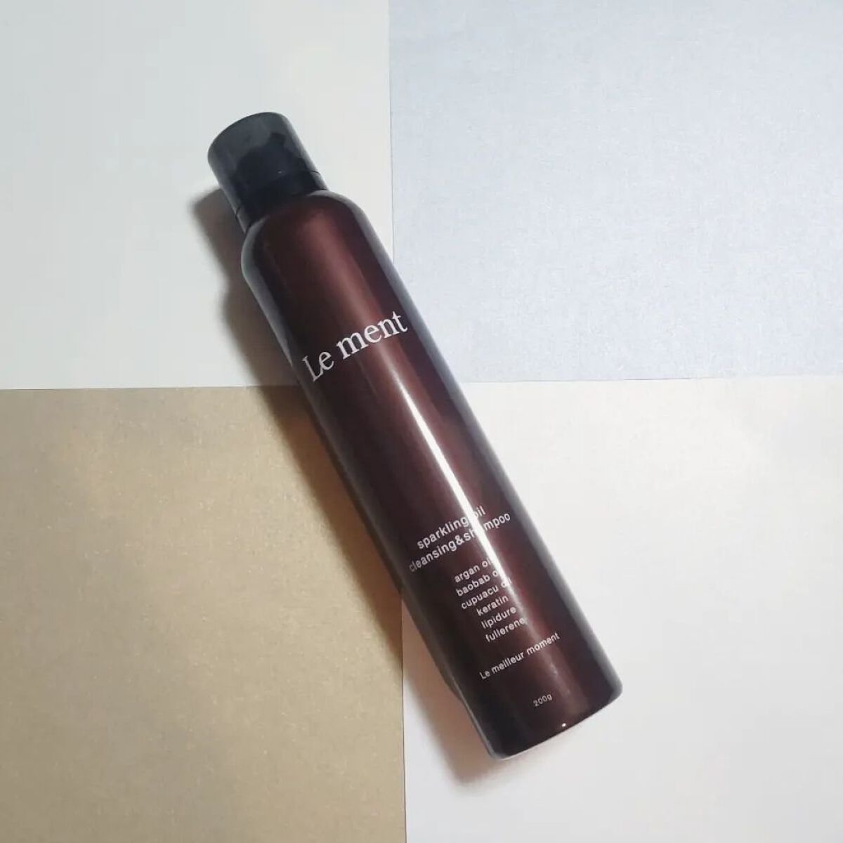 スパークリングオイル クレンジング＆シャンプー ブラック /Le ment/市販シャンプーを使ったクチコミ（3枚目）