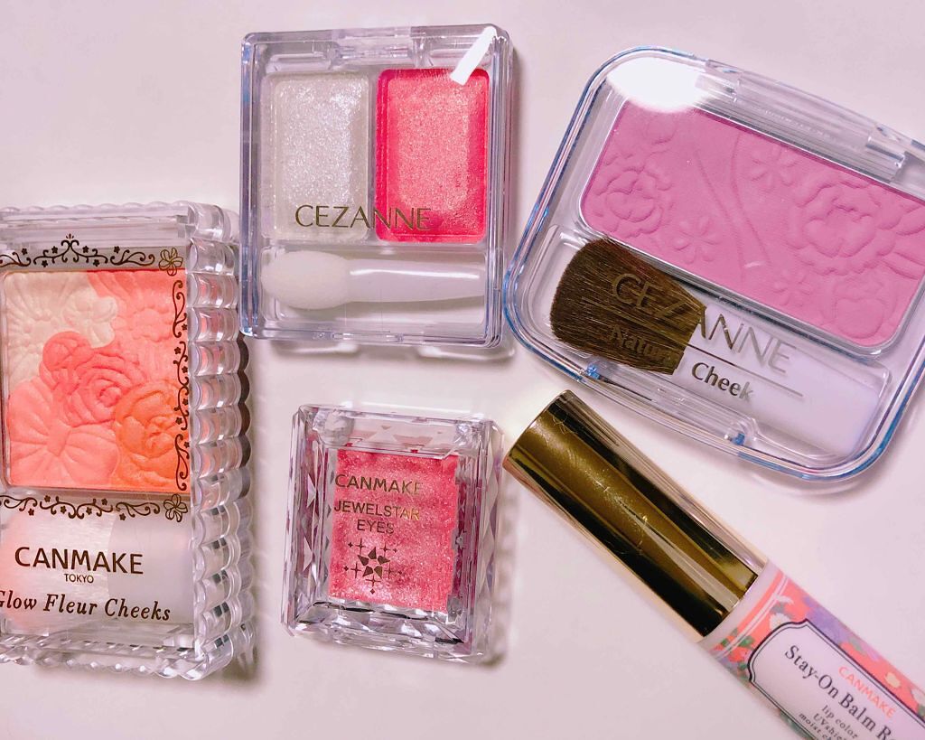 グロウフルールチークス/キャンメイク/パウダーチークを使ったクチコミ(1枚目)