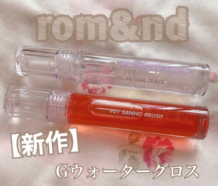 グラスティングウォーターグロス/rom&nd/リップグロスを使ったクチコミ(1枚目)