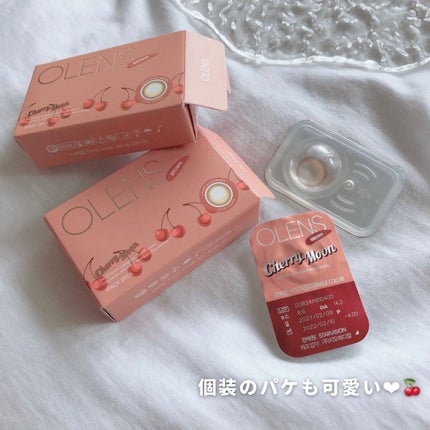 Cherry moon 1Month ブラウン/OLENS/カラーコンタクトレンズの画像