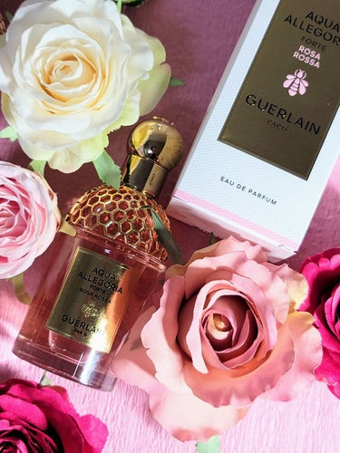 GUERLAIN アクア アレゴリア ローザ ロッサ フォルテのクチコミ「GUERLAIN
アクア アレゴリア フォルテ ローザ ロッサ🌹🍑
75ml 16720円(税.....」（2枚目）