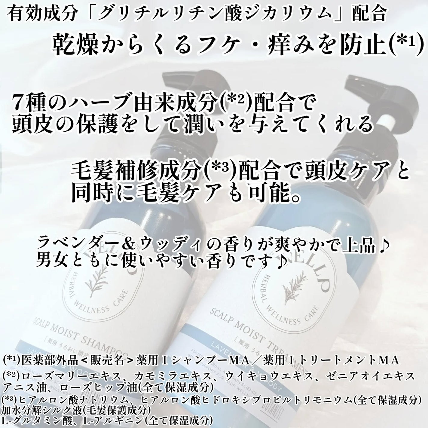 薬用スカルプケアシャンプー/トリートメント モイスト/WELLP/市販シャンプーを使ったクチコミ(2枚目)