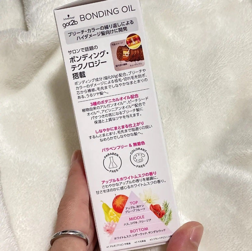 ボンディング・オイル/got2b/ヘアオイルを使ったクチコミ(1枚目)