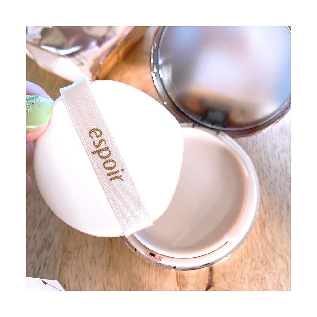 プロテーラービーグロウクッション(オールニュー)/espoir/クッションファンデーションを使ったクチコミ（3枚目）