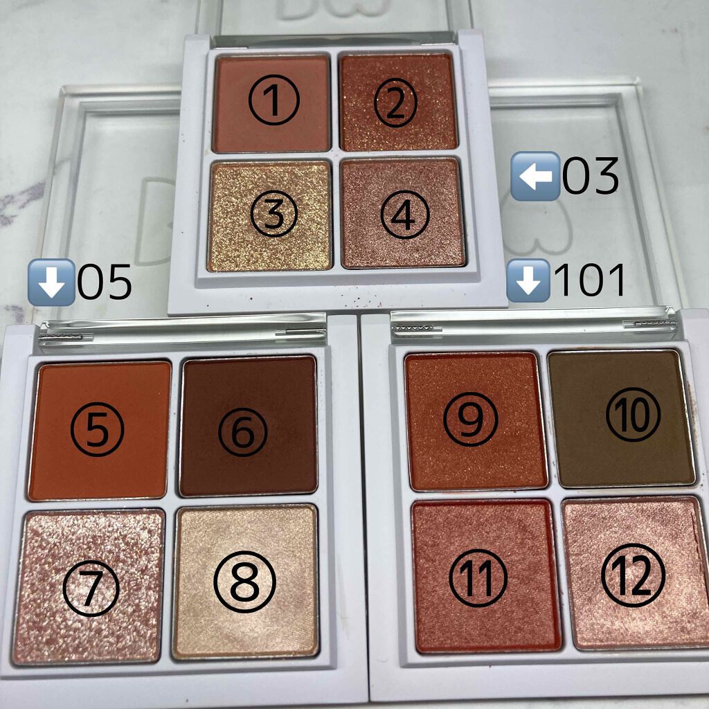 THE アイパレR/b idol/アイシャドウパレットを使ったクチコミ(2枚目)