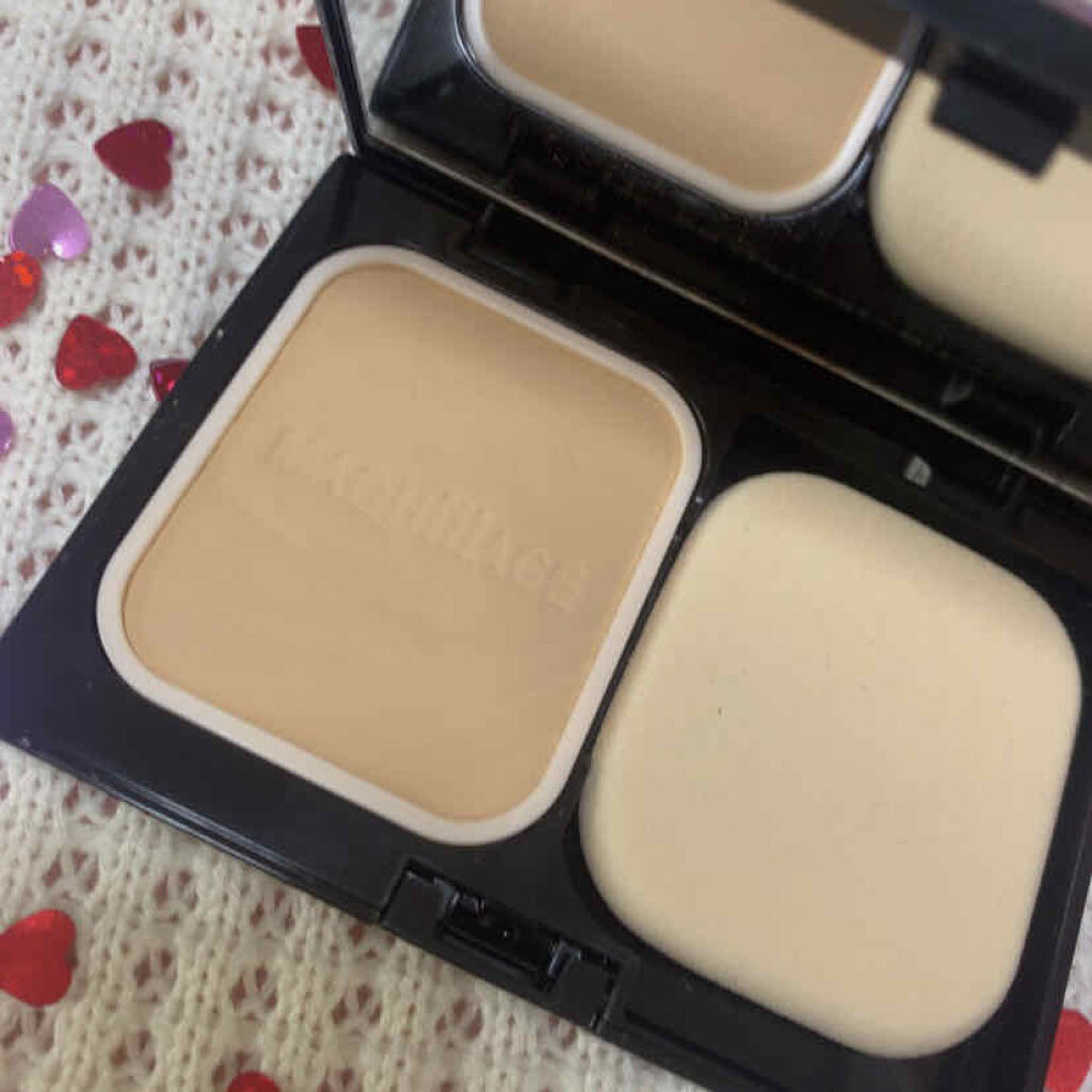 ドラマティックパウダリー＆コンパクトケース　限定デザインセット　ＳＭⅡ オークル00/マキアージュ/パウダーファンデーションを使ったクチコミ（3枚目）