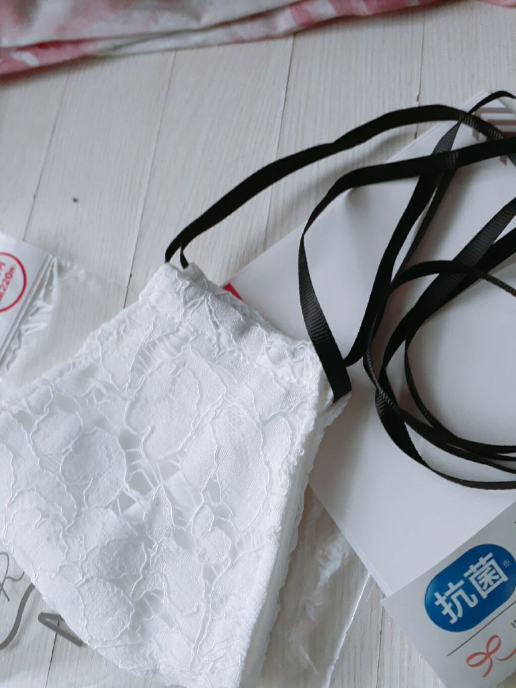 リボンマスク/DAISO/マスクを使ったクチコミ（2枚目）