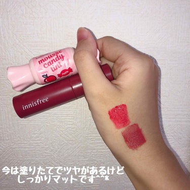 ビビッドコットン インクティント/innisfree/口紅を使ったクチコミ（3枚目）