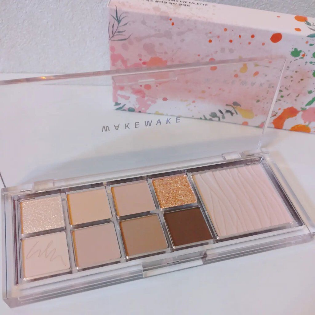 ミックスブラーリングアイパレット/wakemake/マルチパレットを使ったクチコミ（1枚目）